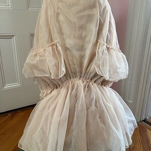 Nude Tulle Simone Rocha SS23 Skirt